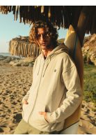 Poleron FZ Cookie Badge Beige Hombre Maui And Sons