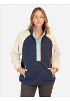 Poleron Micropolar Dome Azul Mujer Maui And Sons