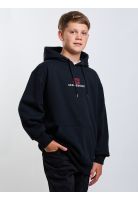 Poleron Canguro Rubber Negro Infantil Maui And Sons