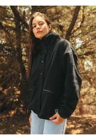 Poleron Polar Ecru Negro Mujer Maui And Sons