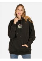 Poleron Canguro Moon Negro Mujer Maui And Sons