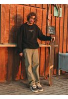 Poleron CR Original Crew Negro Hombre Maui And Sons