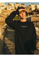 Poleron CR Balance Crew Negro Hombre Maui And Sons