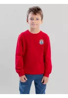 Polera ML Snow Vibes Rojo Infantil Maui And Sons