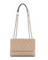 Cartera Guess Mujer Giully Ii 2 Comp Cnvrtble Flap Café Claro