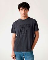 Polera Guess Hombre Ss Bsc Guess Inset Logo Tee Negro