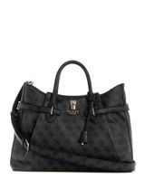 Cartera Guess Mujer Yesba Girlfriend Satchel Gris Oscuro