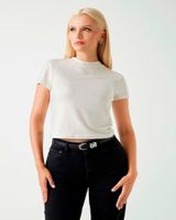 Polera Ss Licia Mock Nk Blanco Mujer