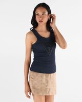 Top Viviana Logo Tank Azul Mujer