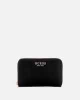 Billetera Guess Laurel Slg Medium Zip Around Negro.