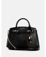Cartera Guess Mujer Melinda Triple Comp Satchel Negro