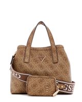 Mini Cartera Guess Mujer Latona Ii Mini Tote Café Claro