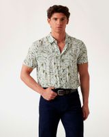 Camisa Ss Eco Rayon Oil Palm Shirt Multicolor
