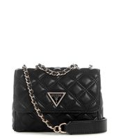 Cartera Guess Mujer Giully Ii Mini 2 Comp Cvrt Flp Negro