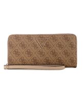 Billetera Laurel Ii Slg Large Zip Around Café Marrón