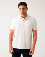 Polera Guess Hombre Ss Minimal Logo Polo Blanco