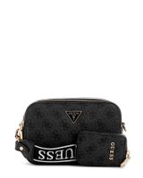 Cartera Guess Mujer Latona Ii Camera Crossbody Gris Oscuro