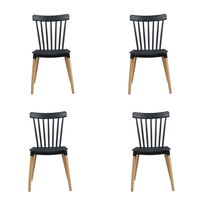 Silla Windsor Negra 4 Unidades