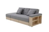 Sofá Cama Modular Alaska Gris 3 cuerpos