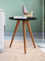 Mesa Lateral Alba Preto 44x44x50 cm