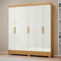 Closet 6 puertas Nativo Marrocos/ Off white 200,6x46,2x175,2