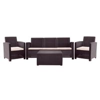 Juego Terraza Álamo Triple Chocolate 5 Pers