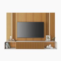 Home Panel Lyon tv 85"" Luz led 2.2 Cinamomo Off white