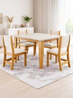 Juego de comedor 4 sillas Royal Beige 82 cm x 90 cm x 120 cm