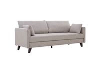 Sofá Cama Bremen Beige 3 cuerpos