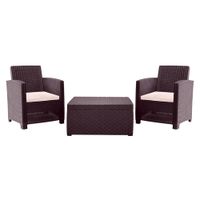 Juego Terraza Álamo Duo Chocolate