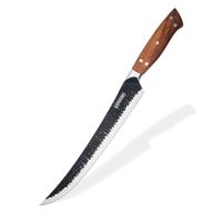 Cuchillo 10"" Carnicero Curvo Martillado