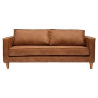 Sofá Luna 3 Cuerpos Cuero Reciclado