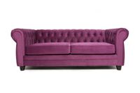 Sofá Chesterfield 3C Velvet Morado
