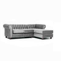 Seccional Chesterfield Derecho Gris