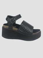 Sandalia Chalada Mujer Viru-29 Negro Plataforma