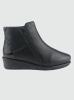 Botin de Cuero Mujer Casual Negro Calafate