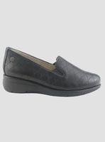 Mocasin de Cuero Chalada Mujer Cala-2 Negro Casual