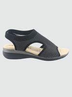 Sandalia Chalada Mujer Floro-4 Negro Casual