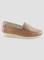 Mocasin de Cuero Chalada Mujer Cira-1 Camel Casual