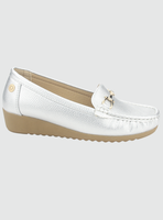 Mocasin Chalada Mujer Malu-2 Plateado Casual