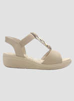 Sandalia Mujer Nude Comfortflex 2586404 Casual