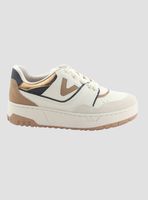 Zapatilla Via Marte Mujer 042-004-06 Beige Casual