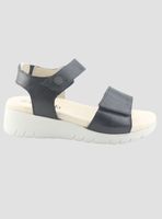 Sandalia de Cuero Chalada Mujer Raisa-2 Negro Casual