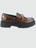 Mocasin Chalada Mujer Lenin-1 Café Casual