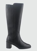 Bota de Cuero Mujer Casual Negro Puelo