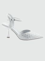 Zapato Plateado de Mujer con Taco Rebi-1