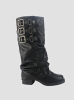Bota Chalada Mujer Biker-7 Negro Casual
