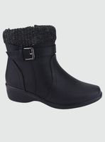 Botin Chalada Mujer Confort-4 Negro Casual