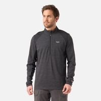 Polerón Hombre Egger 1/4 Zip Negro Lippi V26