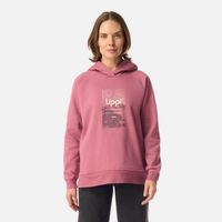 Polerón Mujer Insigne Hoody Sweatshirt Front Print Rosa Oscuro Lippi